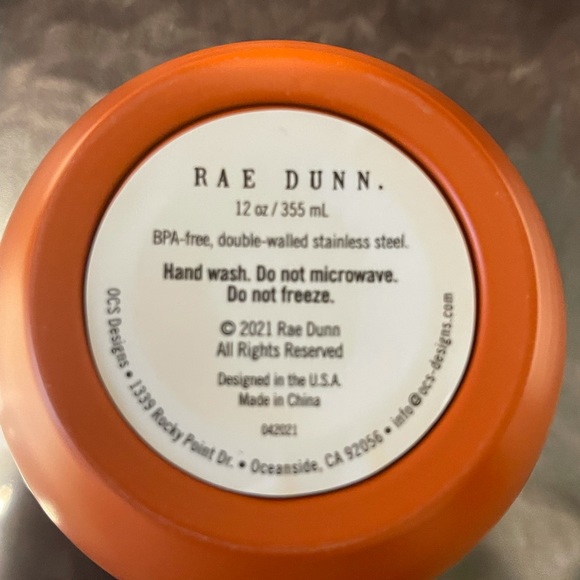 Rae Dunn Fall Y’all orange wine glass - Picture 3 of 5